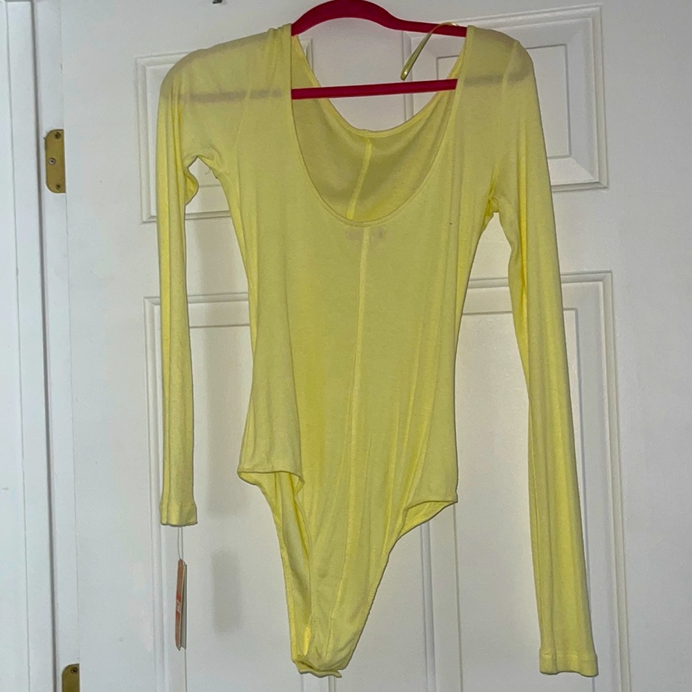 Bodysuit pastel yellow